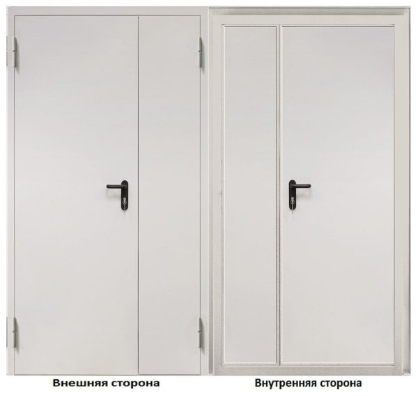 Противопожарная дверь 2200×1400 / серия FRM55351